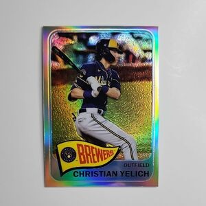 Christian Yelich ~ 2021 Topps Chrome ~ 1965 Redux